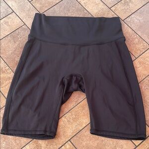 Papaya Black High-Rise Bike Shorts Seamless Comfort
